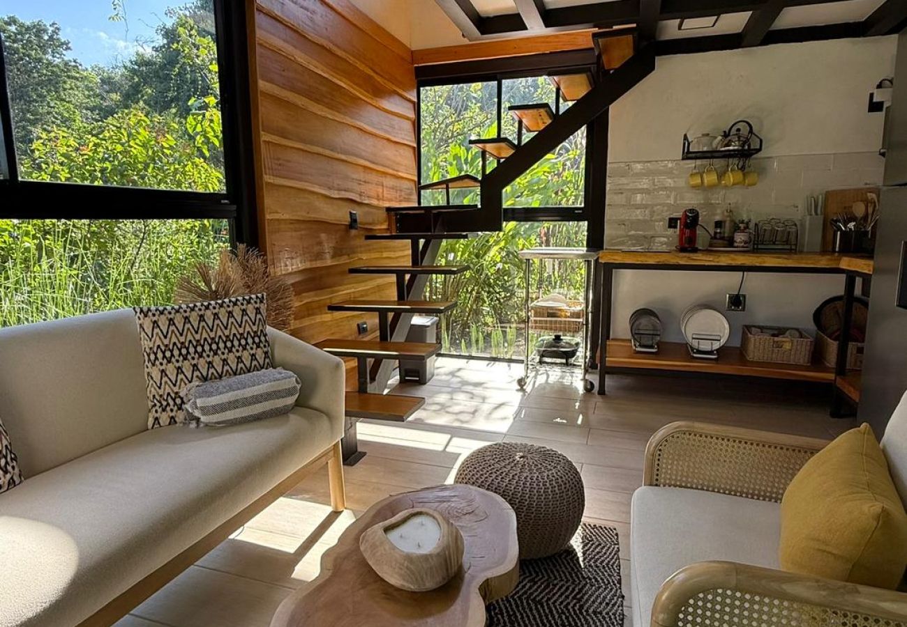 Cabaña en Paraíso - Casa Selva Negra 2 hab  rodeada de naturaleza